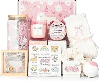 Gifts for Teen Girls, Teen Girl Gifts Trendy Stuff, Easter Basket Stuffers For Teens Tween Girls, Teenage, Daughter, Sister, Best Friend Birthday Basket for Women Sweet 16th 18th 21st Box Set (Pink)