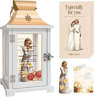 Gifts for Mom from Daughter, Unique Mothers Day Birthday Gifts for Mom from Daughter Mother Figurine Lantern