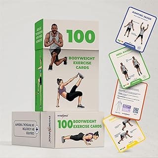 100+ Bodyweight Exercise Flashcards for Home Workout – PhysioSpace’s All in One Exercise Cards & Game Deck for Every Fitness Level with Video Tutorials (No Equipment Needed)