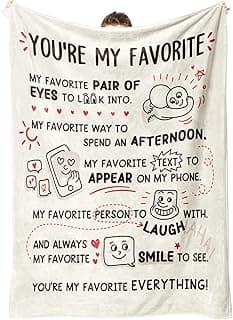 Craftique Girlfriend Gifts, Anniversary Birthday Gifts for Girlfriend Boyfriend- I Love You Blanket for Him Her- Romantic Gift for Him Her Husband Wife Fiance, 60”×50”