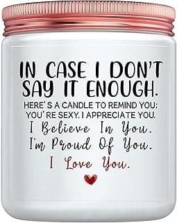 Gifts for Her Girlfriend Anniversary I Love You Gifts for Him Birthday Mothers Father's Day Christmas Valentine's Day Gift for Wife from Husband Boyfriend Romantic Engagement Candle