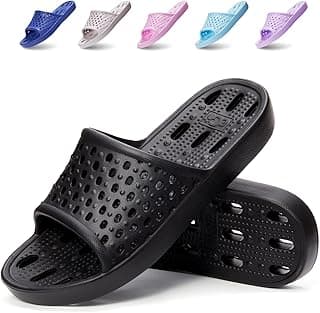 Xomiboe Shower Shoes Men Quick Drying Women Shower Sandals Non-Slip Comfortable House Slippers Bathroom Hotel Flip Flops Slides With Students Gym