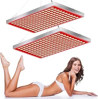 Red Light Therapy for Body and Face, Infrared Red Light Therapy Device with Stand, 660nm and 850nm LED RedLight Panel for Full Body Skin Rejuvenation at Home (2 Pack)