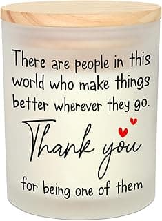 OASSIE Thank You Gifts for Women - Vanilla Lavender Candle 10 oz - Inspirational Teachers Day Birthday Retirement Nurse Week Teacher Appreciation Gifts for Women Friend Coworkers Boss Employees