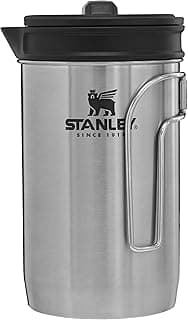 STANLEY All In One French Press Coffee Maker 32 oz | 5 Minute Brew, 4 Hours Hot | Mesh Filter for Coffee Grounds | Insulated Stainless Steel French Press | BPA-Free | Stainless