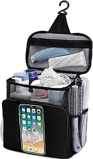 Dorm Room Essentials for Guys, Quick Dry Mesh Shower Caddy, Travel Toiletry Bag for Men and Women, Travel Cruise Ship Camping Essentials, Large Makeup Organizer for Full-Sized Toiletries Gifts for Men