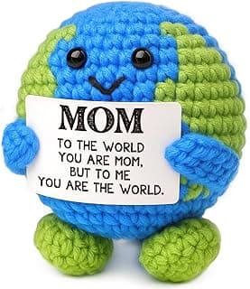 Mothers Day Gifts for Moms Wife Birthday Gift for Mom from Daughter Best Mom Ever Gifts Easter Eggs Filled Basket Stuffers Mothers Day Decorations New Bonus Step Mama Earth Crochet Gift I Love You Mum