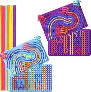 Christmas Stocking Stuffer 2Packs Sensory Fidget Toys for Kids Toddler Boys,Sensory Activity Board for Stress Anxiety Autistic ADHD, Calm Down Stress, Anxiety for Kids Valentine Classroom