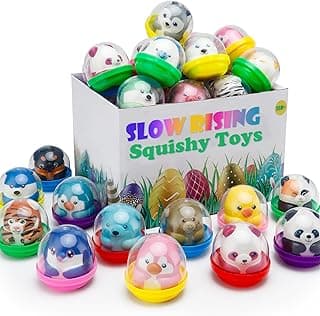 30 Packs Party Favors Slow Rising Stress Relief Squishies for Kids, Easter Basket Stuffers Treasure Box Toys, Kids Classroom Prizes,Claw Machine Toys,Mini Animal Toys