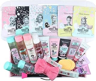 Luxury Spa Set - Skin Care Kit - Skin Care Gift Set - Skincare Box - Skin Care Baskets - Spa Day Kit - Spa Kit Women - Spa Gift Baskets - Birthday Gifts for Teen Girls - Beauty Gift Set - Facial Gifts