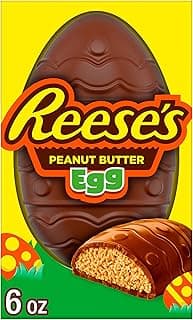 REESE'S Milk Chocolate Peanut Butter Egg, Easter Candy Gift Box, 6 oz