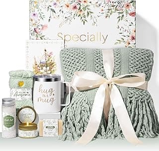 Self Care Gifts for Women Get Well Soon Gifts, Birthday Gifts for Women Care Package, Sympathy Gift Baskets Spa Gifts Thinking of You Inspirational Easter Gifts for Her Mom Sister Wife Girlfriend