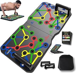 AERLANG Extra Large Push Up Board 26.2" x 13.8", Portable 30-in-2 Workout Set for Push Up, Multi-functional Pushup Stands for Strength Training, Fat Burning Push Up Bar for Home Gym