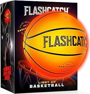 Light Up Basketball - Glow in The Dark - Sports Gear Accessories Gifts for Boys 8-15+ Year Old - Kids Teens Gift Birthday Ideas - Teen Boy Toys Ages 8 9 10 11 12 13 14 15 Outdoor Teenager