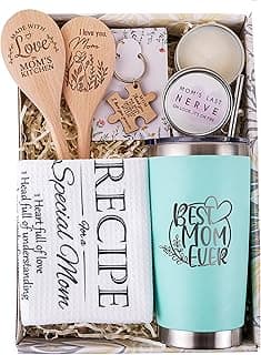 ELEMENU Mothers Day Gifts for Mom from Son Daughter Kids, Cooking Mother Gift Basket, Kitchen Gifts for Mom Wife - Christmas Birthday
