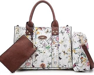 Purses Handbags for Women Tote Wallet Set Top Handle Satchel Shoulder Hobo Bag 3pcs