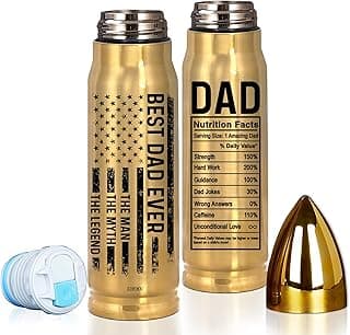 Gifts for Dad – Christmas, Xmas, Birthday Gift, Best Dad Ever Gift for Fathers Day, 17oz American Flag Tumbler, Thoughtful Present from Daughter, Son, for Husband from Wife