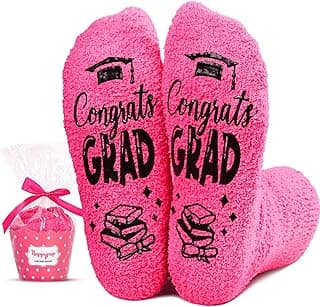HAPPYPOP Reading Teacher Gifts for Women - Graduation Book Lover Socks for Teen Girls