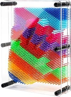 3D Pin Art Sensory Toys for Kids 5-7, Pin Art Board Impression Sensory Toys for Kids with Autism, Autism Gifts for Autistic Children Age 3, 4, 5, 6, 7, 8, 9, 10+ Years Old Boys Girls