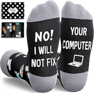 HAPPYPOP Funny Gifts for Realtor Therapist - Chef Baker New Driver Socks for Men Women