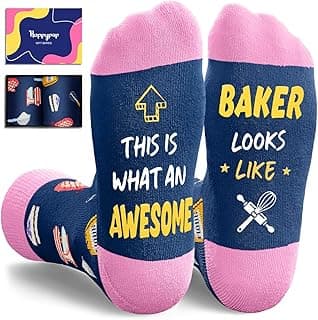 HAPPYPOP Lawyer Cheerleading Baker Socks - Gifts for Manager Pilot Farmer Accountant