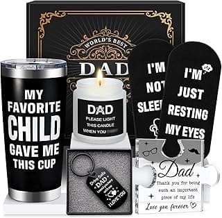 Gifts for Dad Birthday Funny Dad Gifts from Daughter Son Kids Cool Father Happy Birthday Gift Ideas for Dads Presents Basket for Best Dads Ever, Daddy Father Gift Stuff for Christmas, Fathers Day