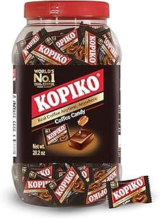 Kopiko Coffee Candy – Bold-Tasty Hard Candy from Indonesia with Real Coffee Extract – A Satisfying Boost for On-the-Go Energy (28.2oz Jar)