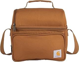 Carhartt Camping Cooler, Worksite Lunchbox, Soft Shell Lunch Bag for Construction Sites, Work and Everyday Use, Brown