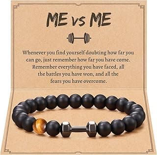 ME VS ME Inspirational Workout Gym Gifts for Men with Message Card