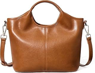 Vegan Leather Purses for Women Soft Top Handle Satchel Crossbody Zipper Handbag with Detachable Shoulder Strap