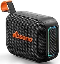 Portable Bluetooth Speaker Waterproof Gift: IPX5 HD Sound Up to 24H Playtime, TWS Pairing, Wireless Speakers with Lights, Travel Beach Essentials Birthday Gifts for Men Women Boys Girls-Black