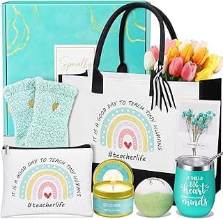 Uwingess Teacher Appreciation Gifts, Personalized Cool Thank You Teacher Appreciation Gifts Basket Ideas for Women- Birthday, Christmas, Valentines Day, Mothers Day