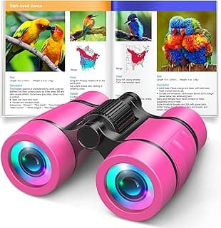 Toys for 3-7 Year Old Girls: LET'S GO! Binoculars for Kids Bird Watching|Camping|Hiking 3 4 5 6 7 8 Year Old Girl Boy Birthday Gifts Outdoor Toy for Kid Ages 4-6 Toddler Gift Stuffers