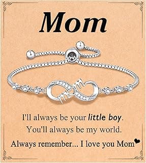 UNGENT THEM Infinity Love Heart Bracelets for Women Her Happy Birthday Valentines Christmas Presents