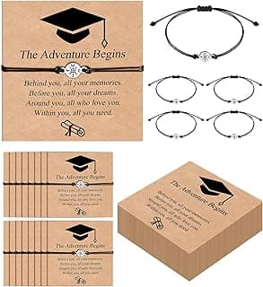 30PCS Graduation Bracelet Bulk Graduation Gifts for Her Him, Compass Bracelets Set 2026 Graduate College High School Inspirational Gifts for Classmates