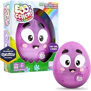 Eggcellent by Relatable, The Kid-Friendly Hide & Seek Game, Toddler Toys for Ages 3+, Includes 1 Eggcellent Light-Up Toy That Sings