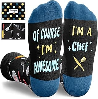 HAPPYPOP Funny Gifts for Men Women - Chef Accountant Cop Teacher Police Officer Socks