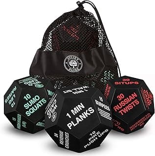 Exercise Dice for Home Fitness, Workouts, WOD, Cardio, HIIT, and Sports