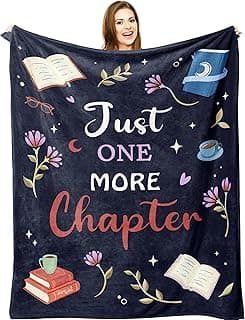 Book Lovers Gifts, Gifts for Book Lovers Readers, Books Club Bookish Bookworm Librarian Teacher Gift, Birthday Thanksgiving Christmas Books Gift for Women Men Girl Boy, Reading Blanket 50" X 60"