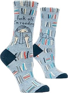 Blue Q Women's Funny Novelty Crazy Crew Socks with Sayings
