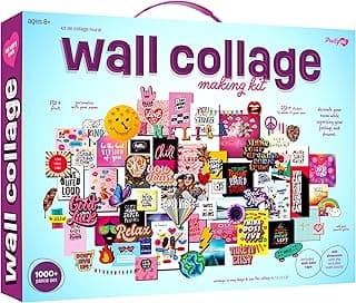 Pretty Me Wall Collage Kit for Teen & Tween Girls - Arts Craft Easter Gift Ideas for Age 11, 12,13, 14, 15, 16 Year Old Girl - Birthday Gifts for Teenage Bedroom Decor - Teens Creative Crafts Kits