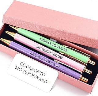 Fancy Pens Sets for Women Office New Begin Gifts for Friends Boss Mom Nice Cute Pen Set Client Teacher Motivational Gift Colleges Positive Encourage Gifts New Jobs Gift Aesthetic Pens