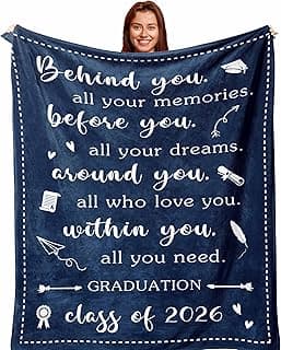 Cool Graduation Gifts for Her/Him 2026 - Best Gifts for High School Seniors, 2026 PHD/College/Masters Degree Graduation Gift - Grad Congrats Presents - Gradaution Blanket 60X50in